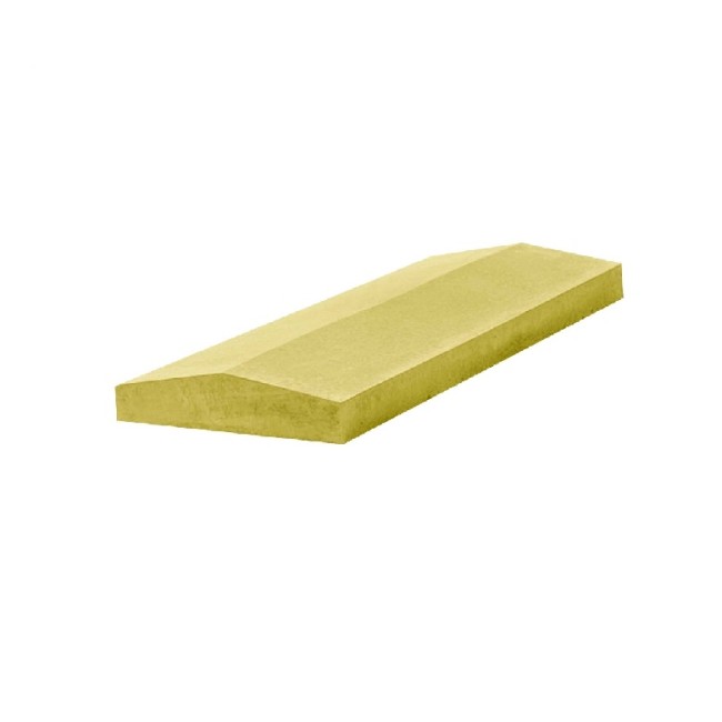 Крышки накрывочные бетонные 2-х скатные желтый 55*180*500 мм