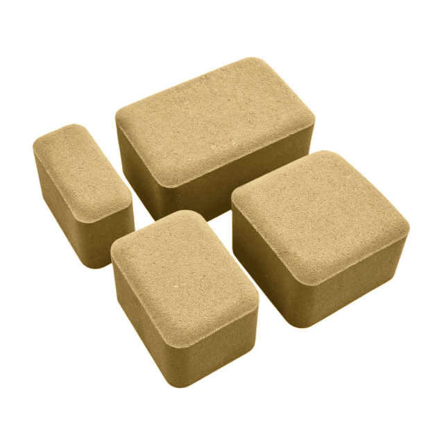 Плитка тротуарная Лидский ЖБИ Старый город 8 см желтая