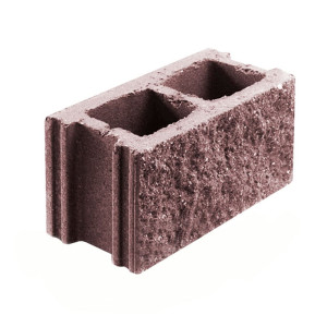 Камень бетонный обычный лицевой Бессер-Бел 1КБОЛ-ЦП-1-к п4 коричневый 2%
