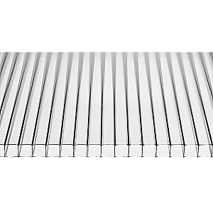 Поликарбонат сотовый Eco-sot 4.0*2100*6000 мм прозрачный плотность 0.42 кг/м.кв