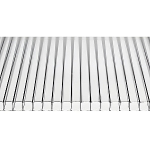 Поликарбонат сотовый Master 4.0*2100*6000 мм прозрачный плотность 0.51 кг/м.кв