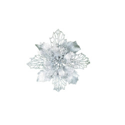 Набор цветов новогодних Market Union Silver ZY-21039 9 см 4 шт