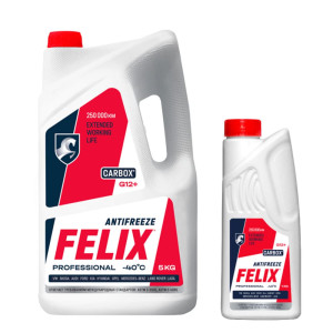 Антифриз Felix Carbox G12+ красный 5 кг+1 кг
