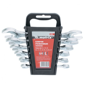 Набор ключей рожковых Matrix 15231 CrV 6-17 мм6 шт