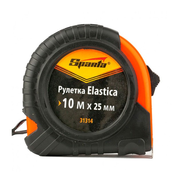 Рулетка Sparta Elastica 31314 10 м*25 мм обрезиненный корпус