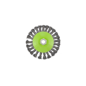 Щетка для УШМ Сибртех 125 мм М14 тарелка крученая проволока