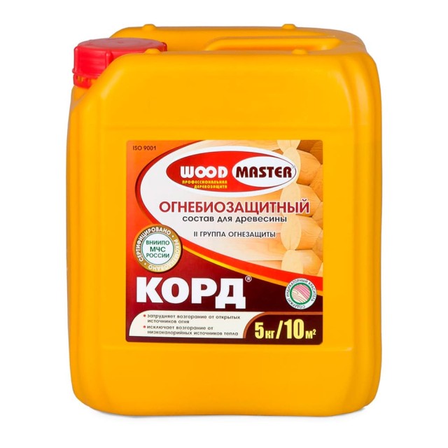 Состав огнебиозащитный Woodmaster Корд 5 кг