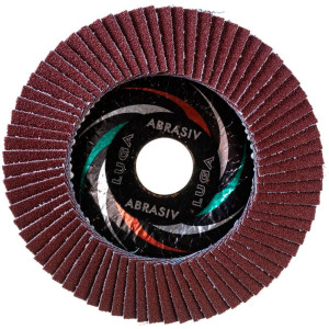 Круг лепестковый Lugaabrasiv 125*22 мм А80 конический КЛТ2