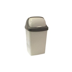 Контейнер для мусора Idea Ролл Топ М2467 25 л мраморный