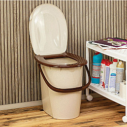 Ведро туалетное Idea М2460 бежевый мрамор 24 л