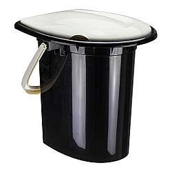 Ведро туалетное Idea М2459 белый ротанг 16 л