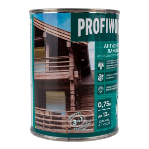 Антисептик Profiwood лаковый тонирующий белый 0.75 л
