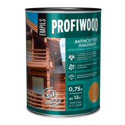 Антисептик Profiwood лаковый тонирующий орех 0.75 л