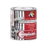 Грунт-эмаль Euroclass по ржавчине 3 в 1 шоколадная RAL8017 0.9 кг