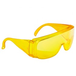 Очки защитные Сибртех 89157 открытого типа желтые ударопрочный поликорбонат