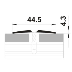 Порог Best Profile А45 РЕ бронза 0.9 м анодированный