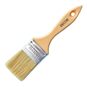 Кисть плоская Decor Понедельник 20*12 мм смешанный ворс пластиковая ручка