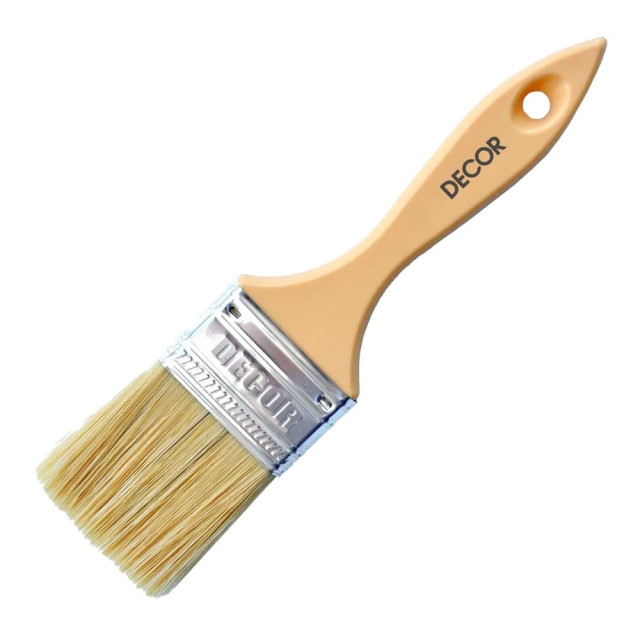 Кисть плоская Decor Среда 40*12 мм смешанный ворс пластиковая ручка