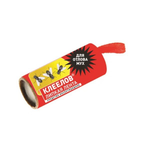 Липкая лента от мух Клеелов