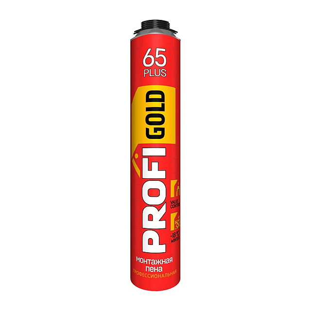 Пена монтажная Profi Gold 65 Standart зима 870 мл