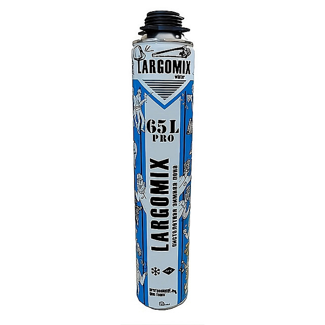 Пена монтажная Largomix PRO 65L зимняя 850 мл