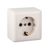 Розетка Schneider Electric Хит RA16-133I-B с заземлением белая