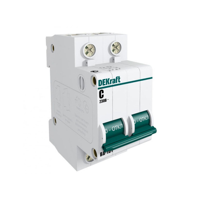 Автоматический выключатель DEKraft 11069DEK ВА101- 2Р- 032А-С