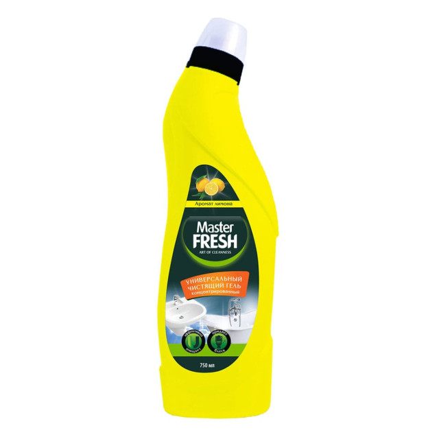 Гель чистящий Master Fresh универсальный концентрированный Аромат Лимона 750 г Гель чистящий Master Fresh универсальный концентрированный Аромат Лимона 750 г