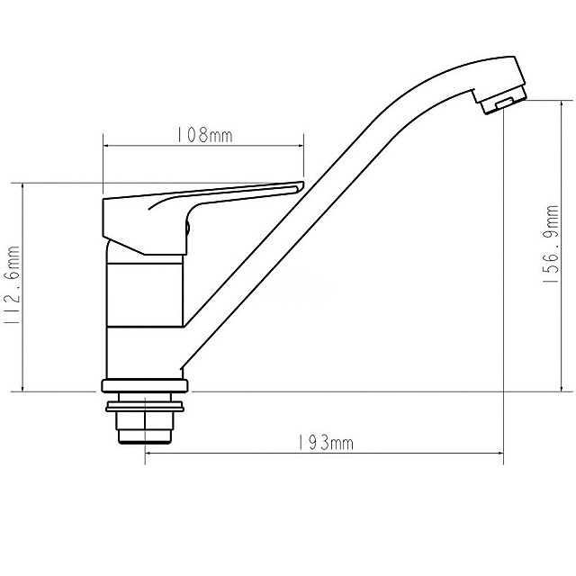 Смеситель для кухни Econoce EC0292BL D35-A серия 290 черный