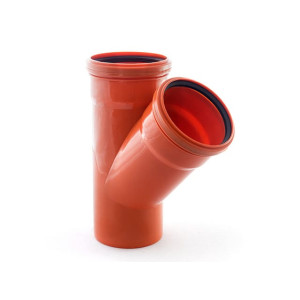 Тройник для наружной канализации РосТурПласт 11677 110*110*45 градусов