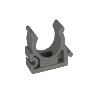 Клипса для труб РосТурПласт 10973 ПП 20 серая