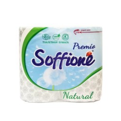 Бумага туалетная Soffione Premio 3 сл 4 шт белая