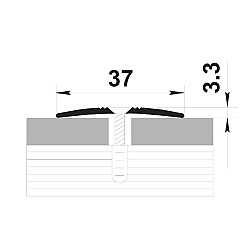 Порог Best Profile А5 094 венге 0.9 м