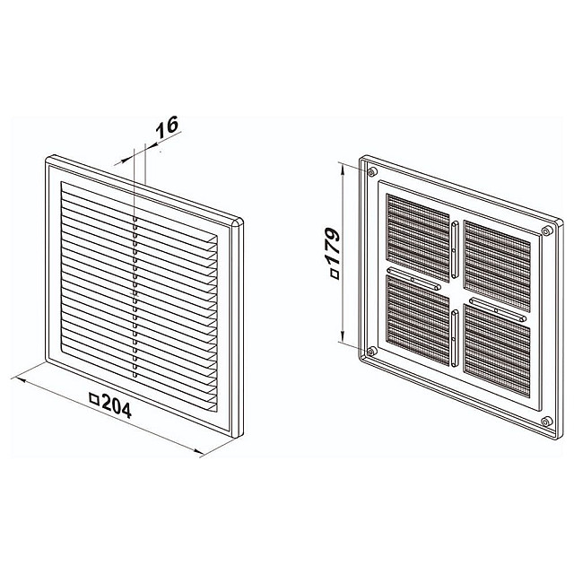 Решетка вентиляционная Zernberg Seria1 2020