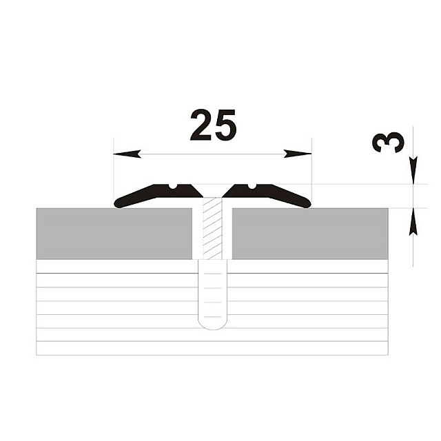 Порог Best Profile А1 135 дуб лионский 25 мм 1.8 м
