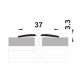 Порог Best Profile А5 122 дуб моренный 0.9 м Порог Best Profile А5 122 дуб моренный 0.9 м