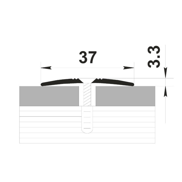 Порог Best Profile А5 37 мм №173 дуб выбеленный 1.8 м