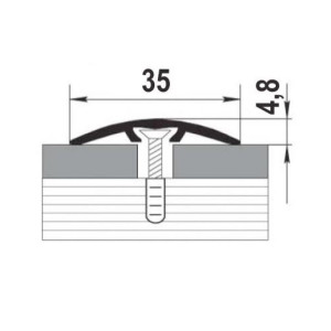 Порог Best Profile В2 П13 ривьера грей 38 мм 1.8 м