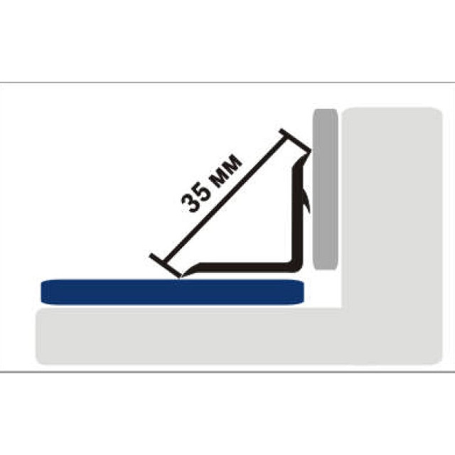 Бордюр на ванну Ласточка 00043436 1.8м