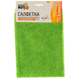 Салфетка Рыжий Кот Супервпитывающая CM-02 280101 из микрофибры 40*40 см