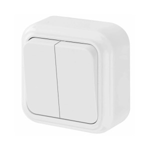 Выключатель Bylectrica Пралеска А56-134 2 клавиши белый