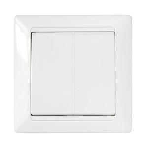 Выключатель Bylectrica Стиль С5 10-803 2 клавиши белый
