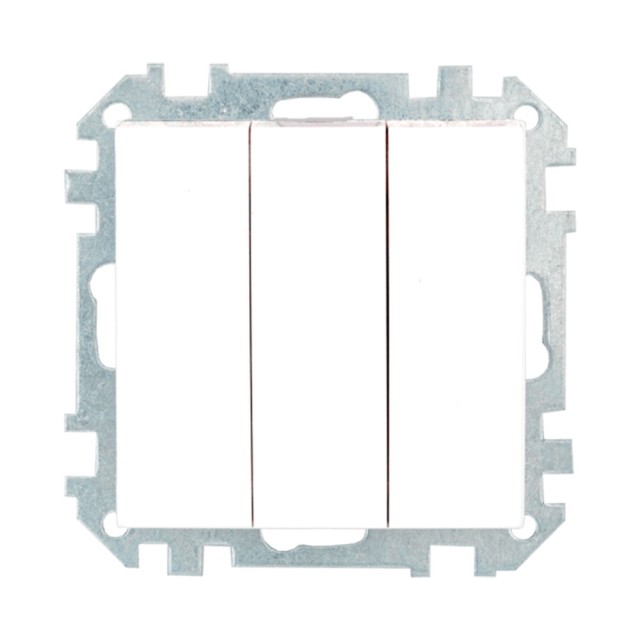 Выключатель Bylectrica Стиль С05 10-529 3 клавиши белый