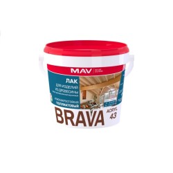 Лак MAV Brava Acryl 43 для изделий из древесины глянцевый 1 л