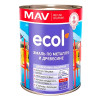 Эмаль MAV Ecol ПФ-115 по металлу и древесине белая 1 л
