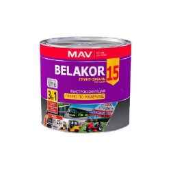 Грунт-эмаль MAV Belakor 15 RAL 7024 графитовый матовый 2.4 л