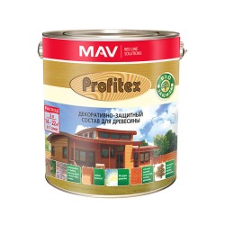 Состав MAV Profitex декоративно-защитный для древесины тик 3 л