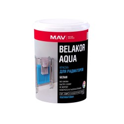 Краска BELAKOR AQUA для радиаторов белая п/мат 1л (1,1кг)