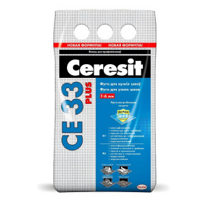 Фуга Ceresit CE 33 для узких швов №13 антрацит 2 кг