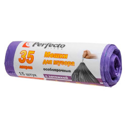 Мешки для мусора Perfecto Linea 46-106083 особопрочные с затяжкой 35 л 15 шт